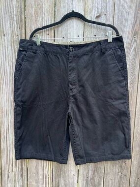 ELEMENT Black Khaki Shorts Mens 38